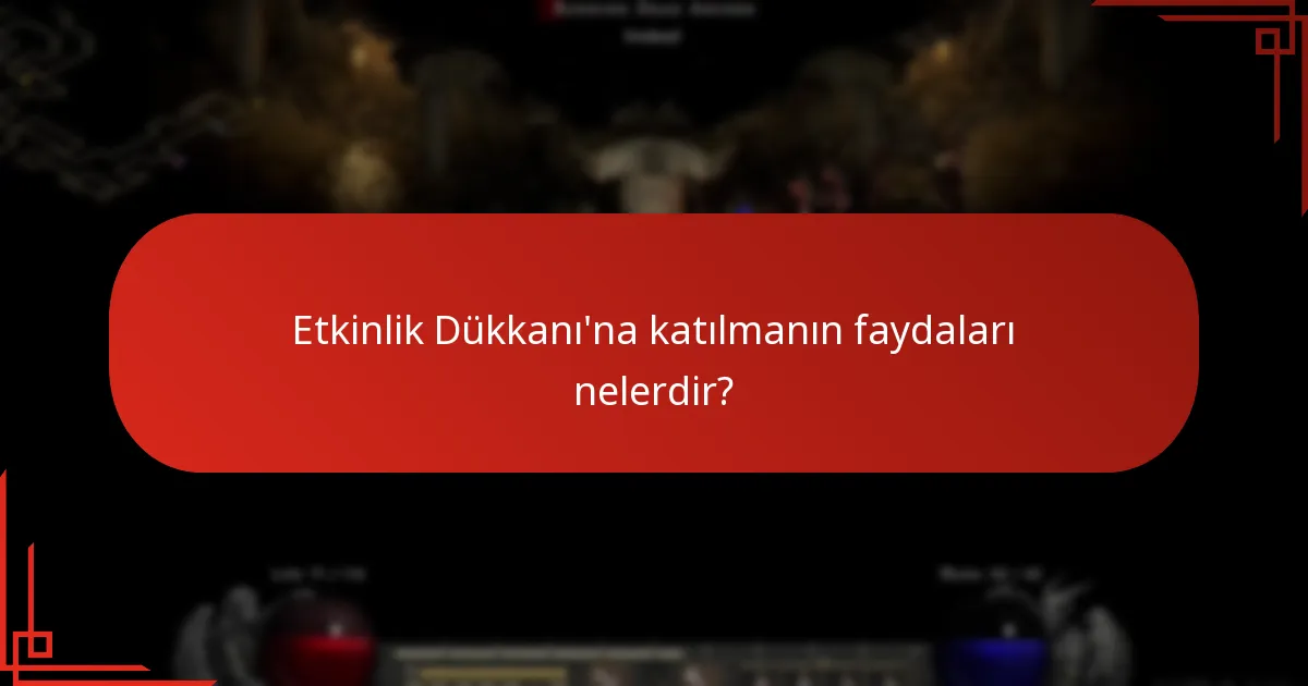 Etkinlik Dükkanı’ndaki mevcut ve yaklaşan etkinlikler nelerdir?